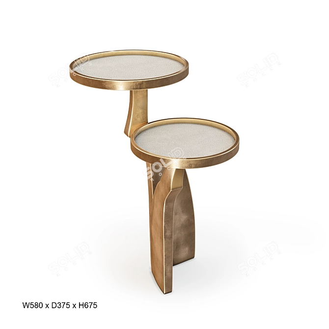 Chital: Stylish Side Table 3D model image 1