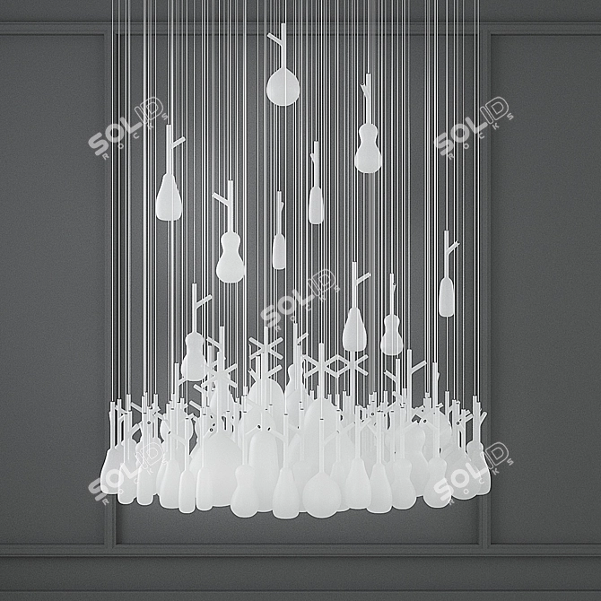 Lasvit Chandelier Vases: Blooming Elegance! 3D model image 1