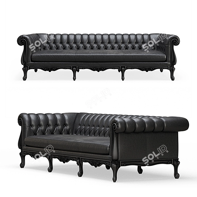 Sansone Classic Sofa, Angelo Cappellini - Opera 3D model image 1