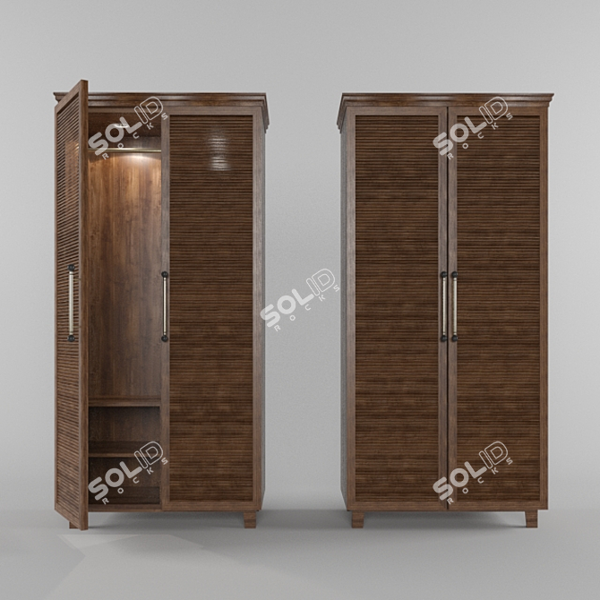 Timeless Elegance: Classic Wardrobe 3D model image 1