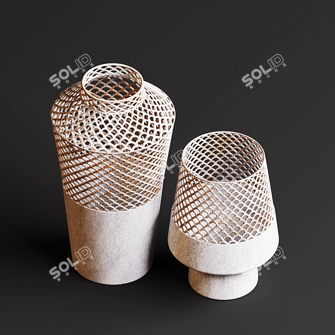 Elegant Glass Vase 3D model image 2
