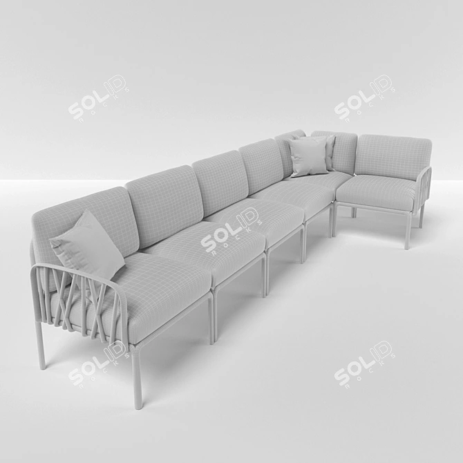 Modular Komodo Sofa: Versatile Comfort 3D model image 2