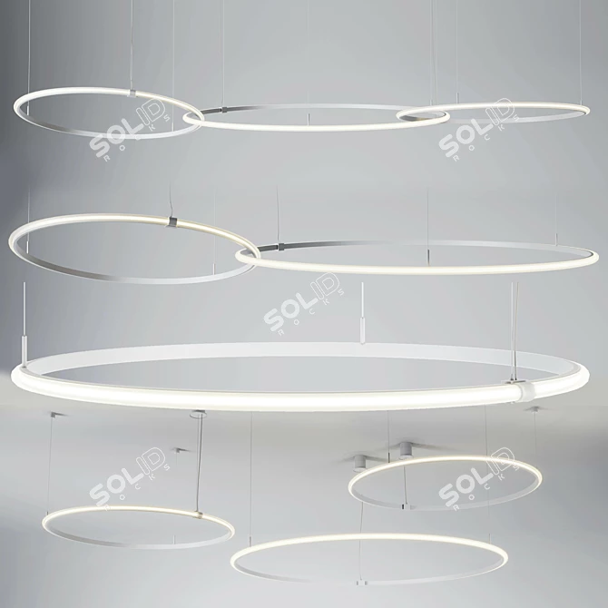 Olymp Pendant Lights - Creative and Adjustable Illumination Solution 3D model image 1