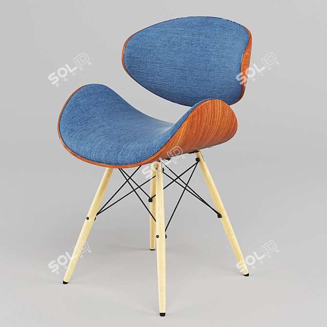 Porthos Home Holliday Upholstered Chair 3D model image 1