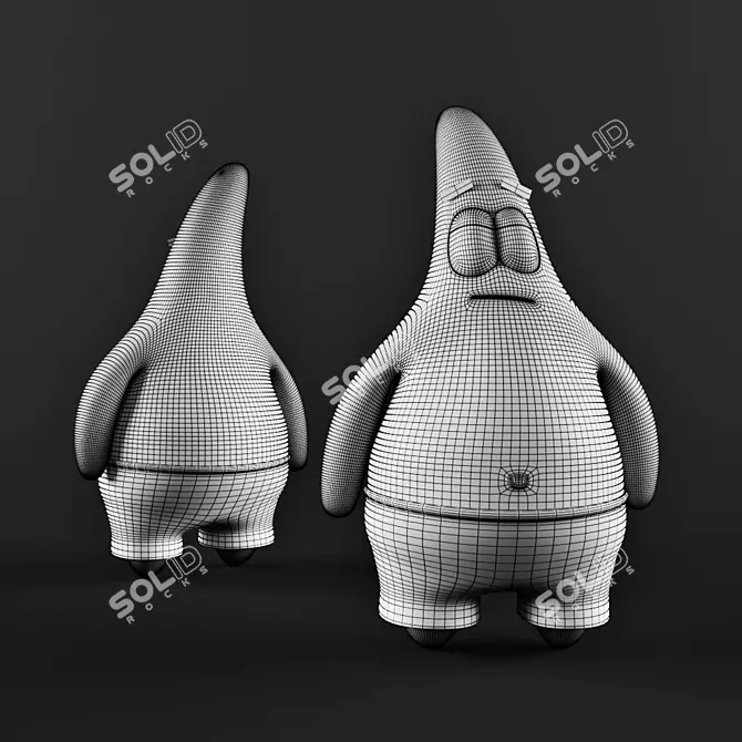 Patrick Star Toy - Your Goofy Sea Friend 3D model image 2