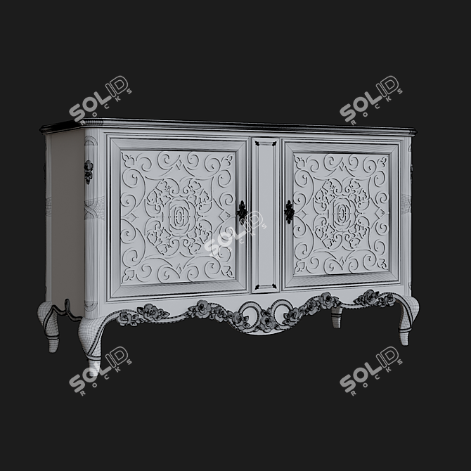 Elegant Stella del Mobile Dresser 3D model image 3