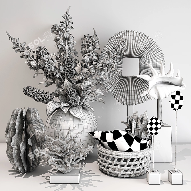 Elegant Decor Set: Versatile and Stylish 3D model image 2