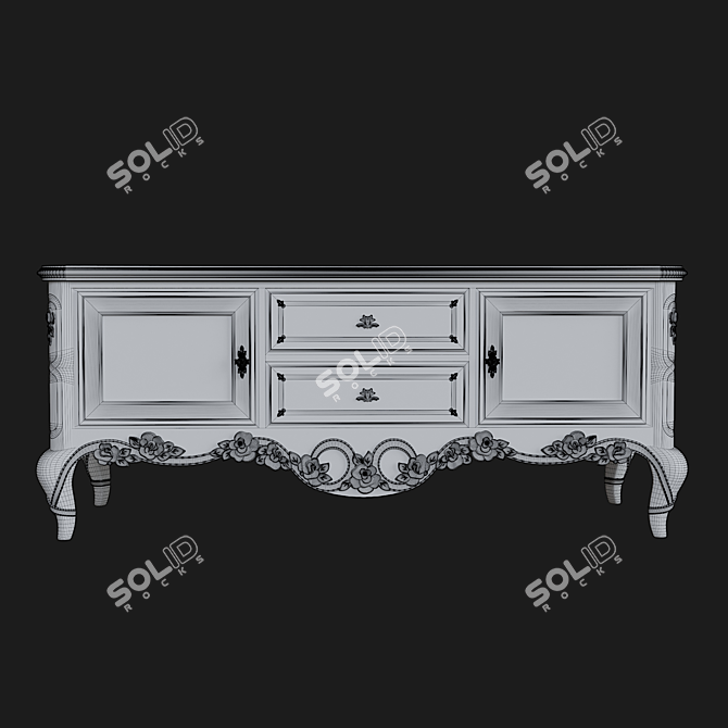 Stella TV Stand CR.102 3D model image 3