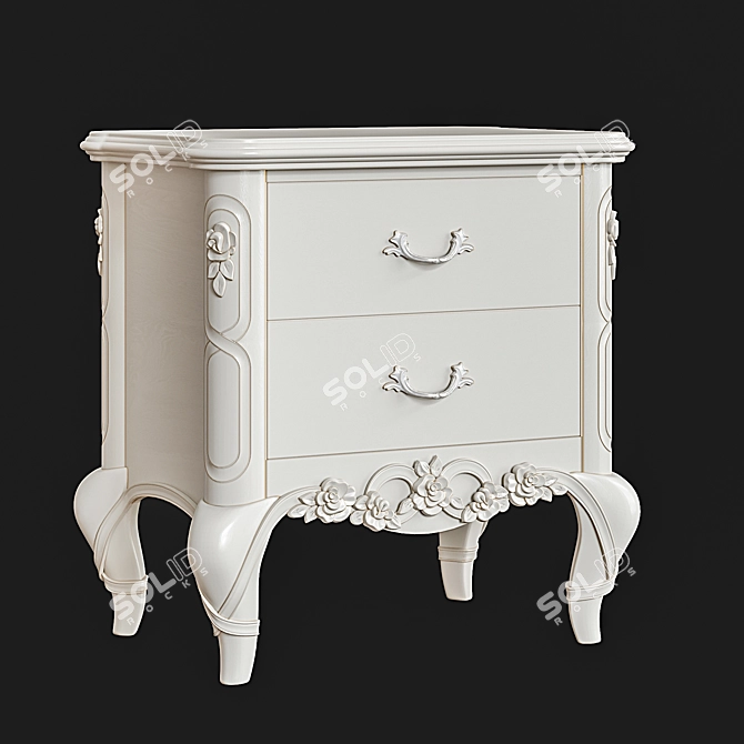 Stella Bedside Table CR.142 3D model image 1