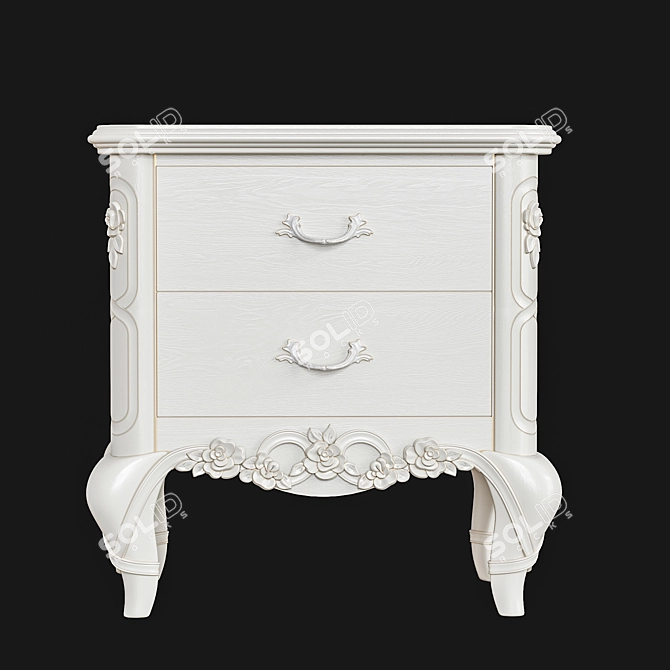 Stella Bedside Table CR.142 3D model image 2