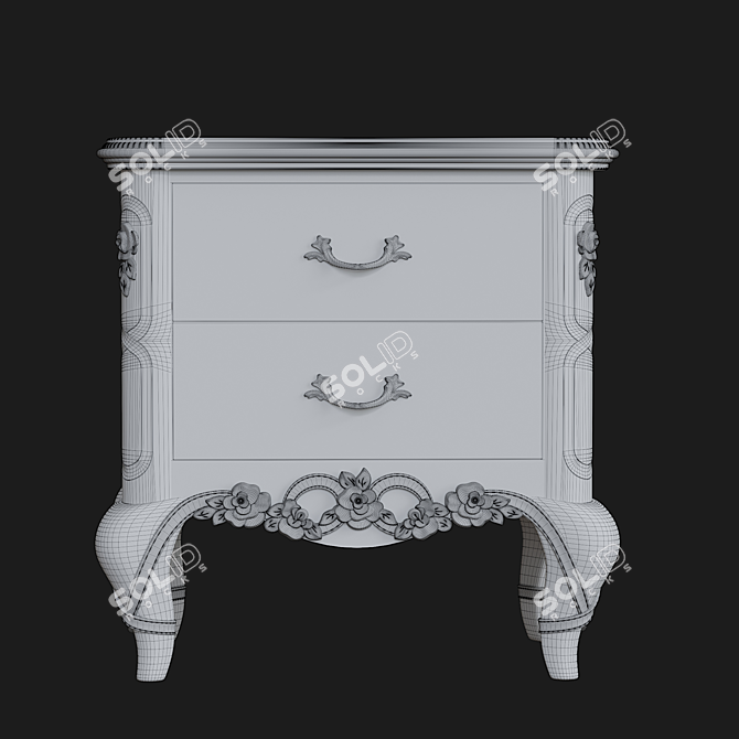 Stella Bedside Table CR.142 3D model image 3