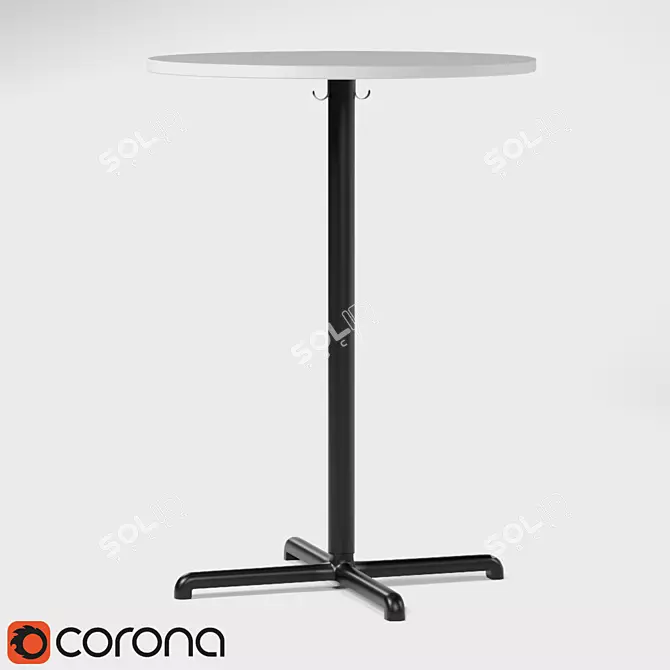 Stylish Stensele Bar Table 3D model image 1