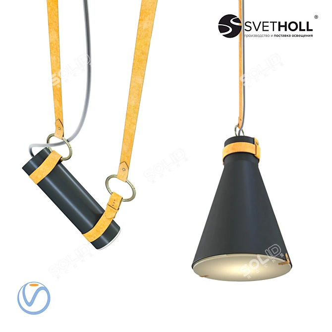 Modern Loft Accent Lighting 3D model image 2