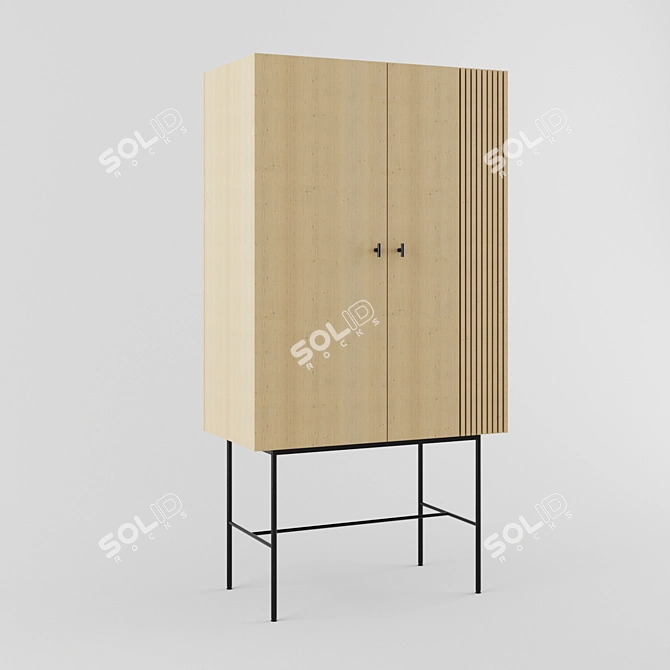 Modern Minimalist Closet 3D model image 1