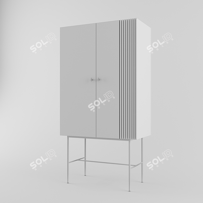 Modern Minimalist Closet 3D model image 3