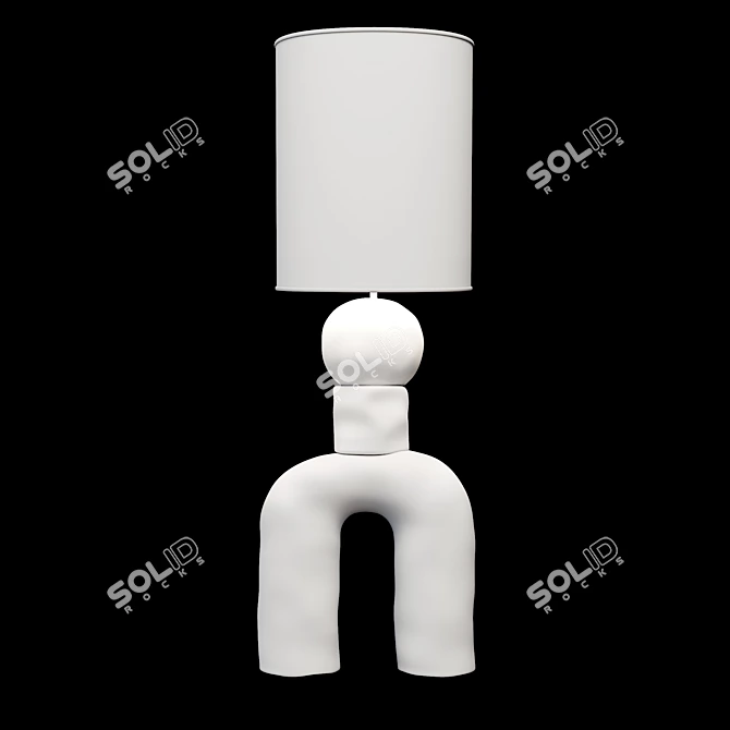 Carmen d'apollonio Ceramic Lamp 3D model image 2