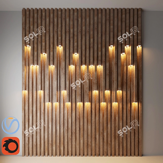 Decorative Wall Light Fixture 3D model image 1