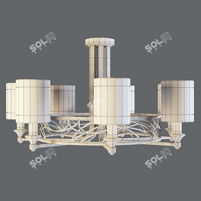 Maytoni Vittoria Ceiling Lamp - Elegant and Classic 3D model image 2