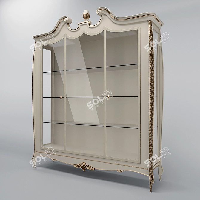 Sophisticated Pregno Glass Display for Elegant Interiors 3D model image 2