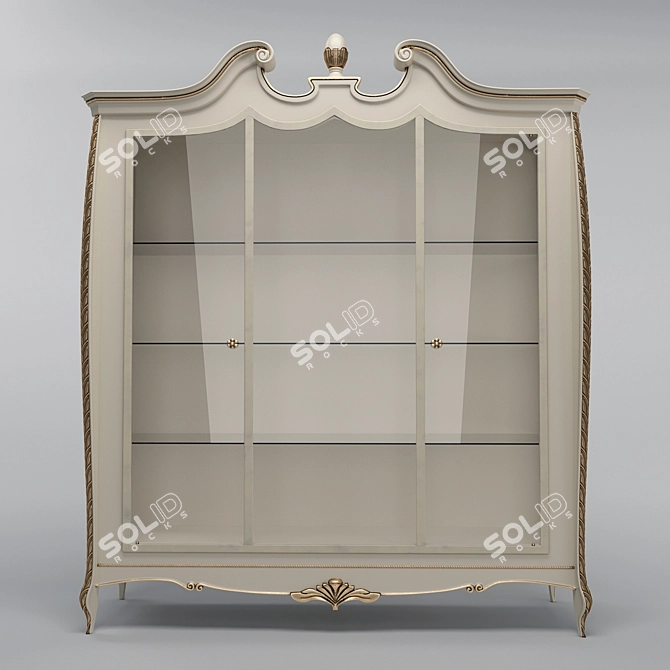 Sophisticated Pregno Glass Display for Elegant Interiors 3D model image 3