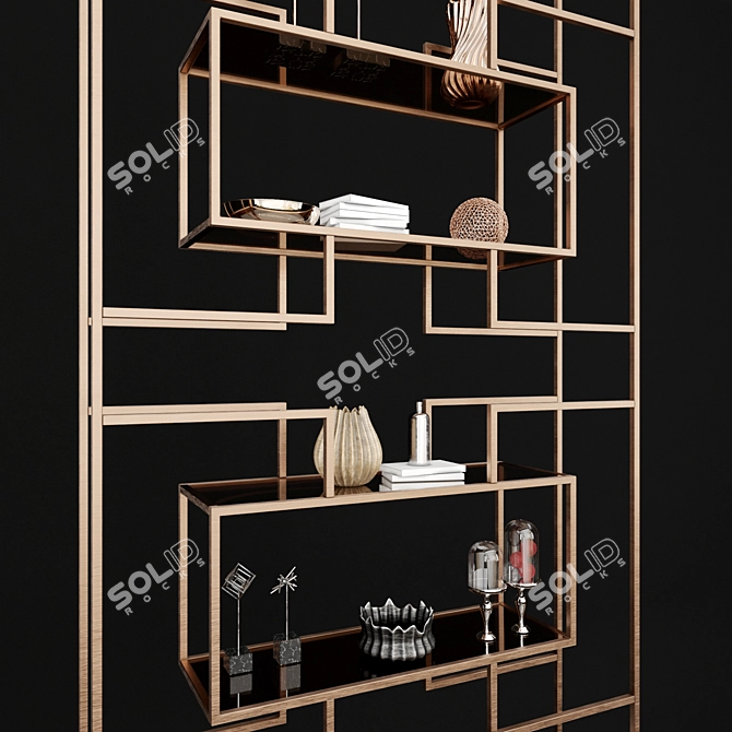 Multi-Format 3D Rack with Textures 3D model image 2