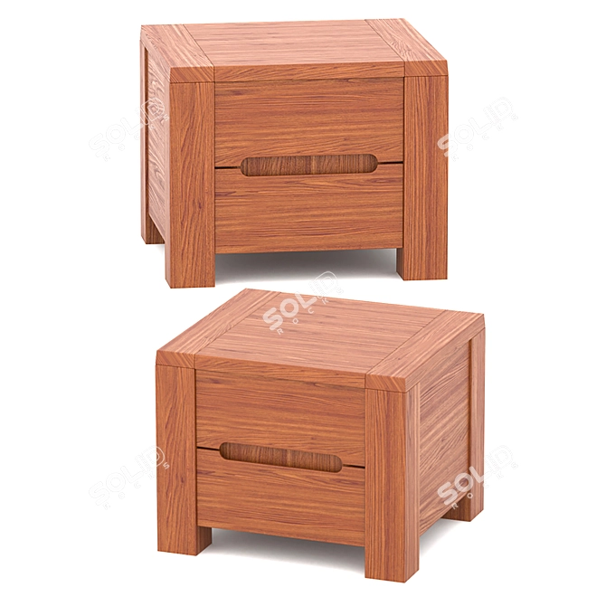 Maverik Nightstand: Sleek and Stylish 3D model image 1