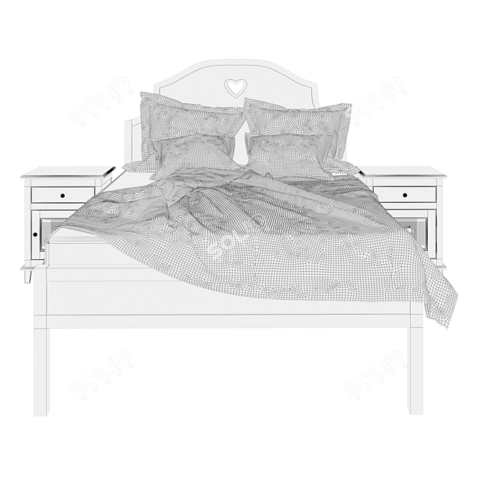 Adelina Bed - Elegant and Stylish 3D model image 3