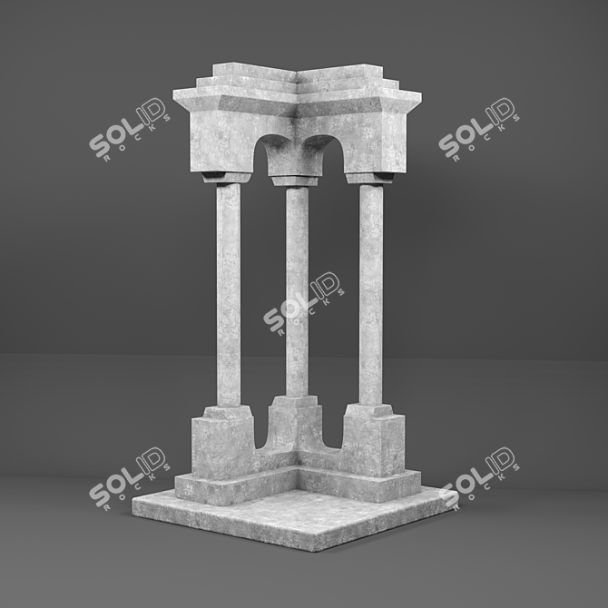 Concrete Sculapture: Handcrafted Masterpiece 3D model image 1