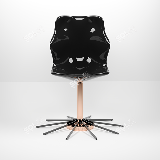 Sleek & Stylish Modern Chair 3D model image 2