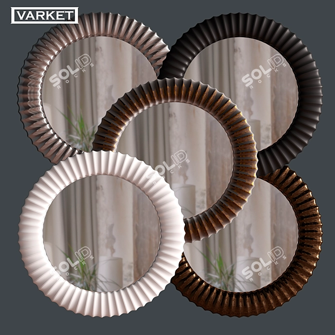 Varket Charm Mirror: Elegant and Stylish 3D model image 2