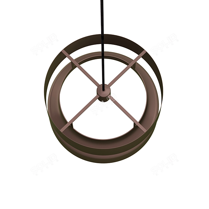 Scandinavian Minimalist Pendant 3D model image 2