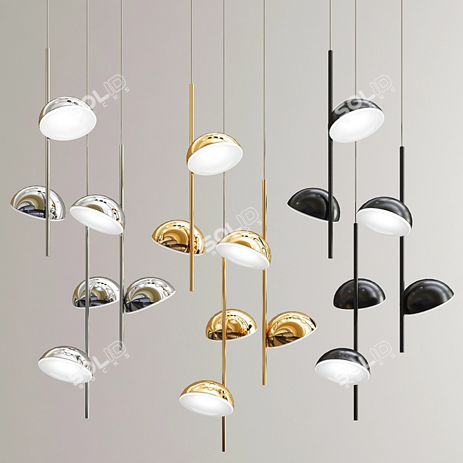 Illuminate Your Space with Talk LED Pendant Light - 3 Variations 3D model image 1