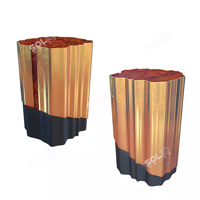 Modern Horizon Table: 650mm height, 480mm width & length 3D model image 1