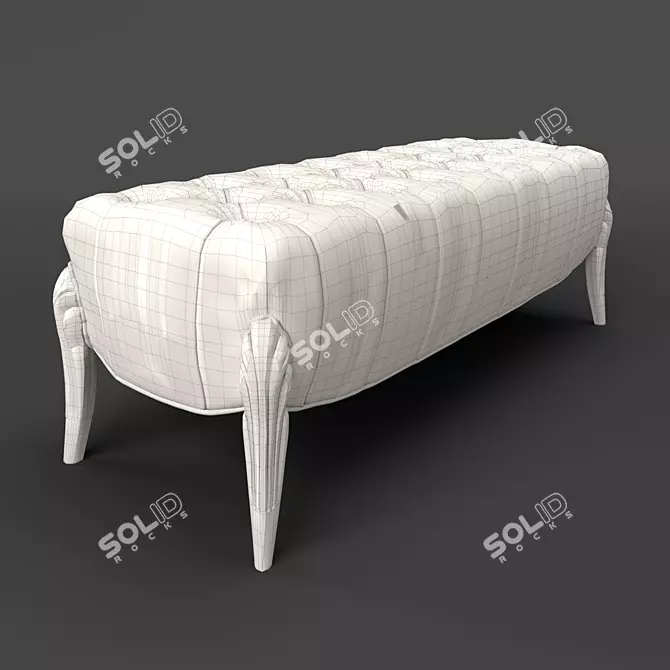 ROMA Velvet Bench - Fratelli Barri 3D model image 2