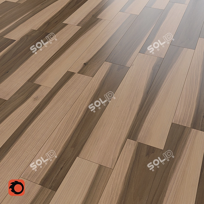 Grusha Matte Wood Tile: Beige Texture, 900x150x10mm 3D model image 1