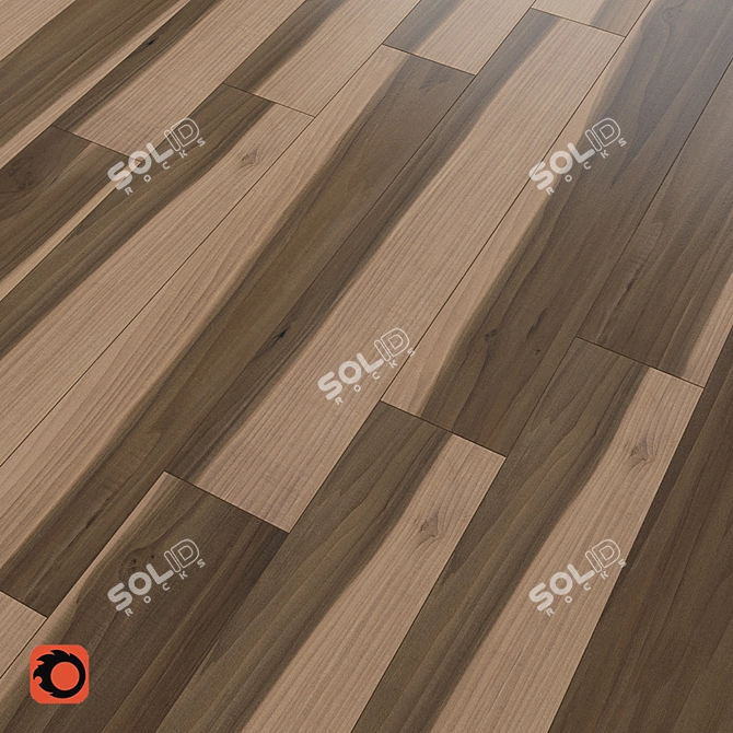 Grusha Matte Wood Tile: Beige Texture, 900x150x10mm 3D model image 2