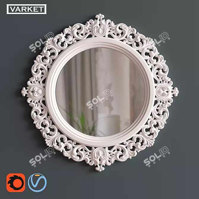 Varket Illuminasione Mirror: Modern Reflections 3D model image 1