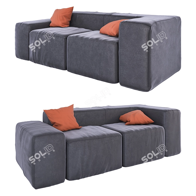 Modern Loft Illini Sofa 3D model image 1