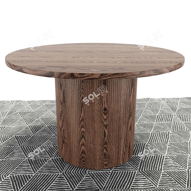 Elegant Astele Dining Set 3D model image 3