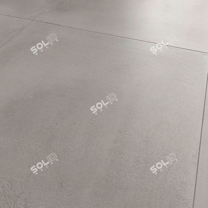 Dust Grey Concrete Floor Tile 3D model image 6