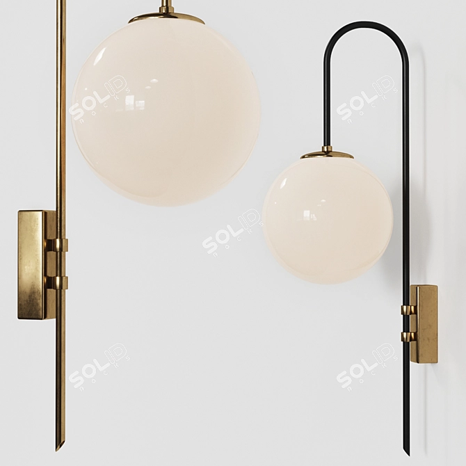 Elegant Italian Design: WALL LAMP 06 by Magic Circus 3D model image 1