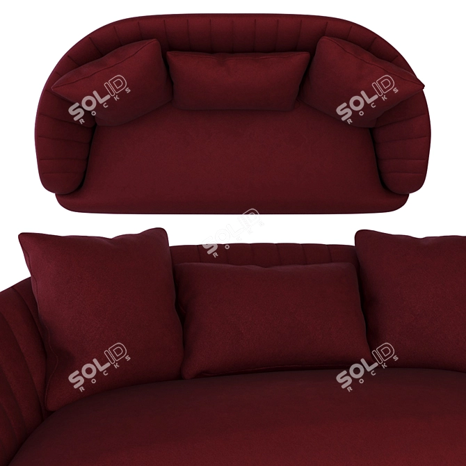 Modern Sunpan Astrid Sofa 3D model image 2