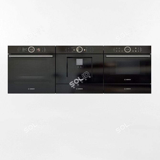 Bosch 3-in-1 Built-in Oven  3D model image 1