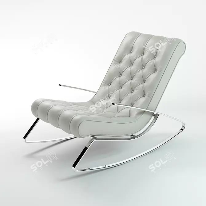 2016 Rocking Chair: Sleek Design & Superior Comfort 3D model image 1