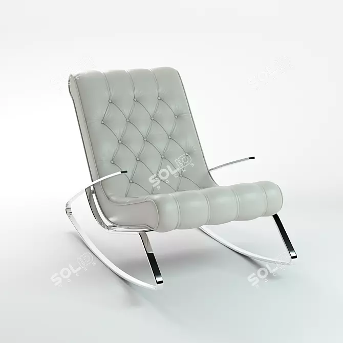 2016 Rocking Chair: Sleek Design & Superior Comfort 3D model image 2