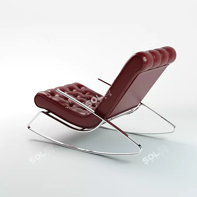 2016 Rocking Chair: Sleek Design & Superior Comfort 3D model image 3