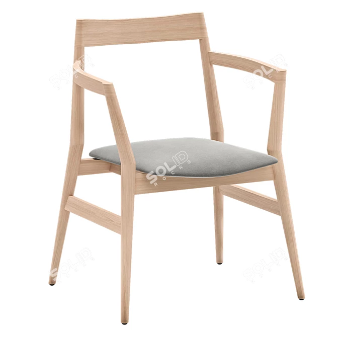 Sophisticated Prostoria Dobra Chair 3D model image 1