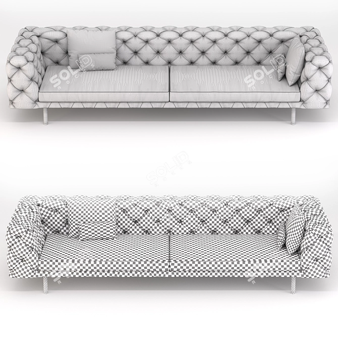 Modern and Stylish Sofa "Daniel 3D model image 2