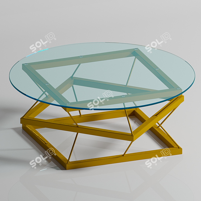 Современный журнальный столик для интерьера 3D model image 1