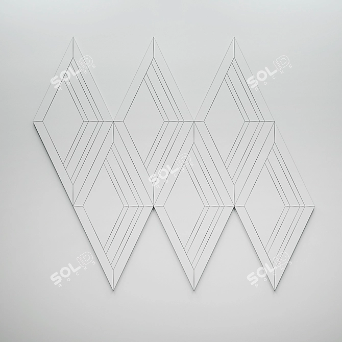 Luxury Diamond Parquet by Luciano Zonta 3D model image 3